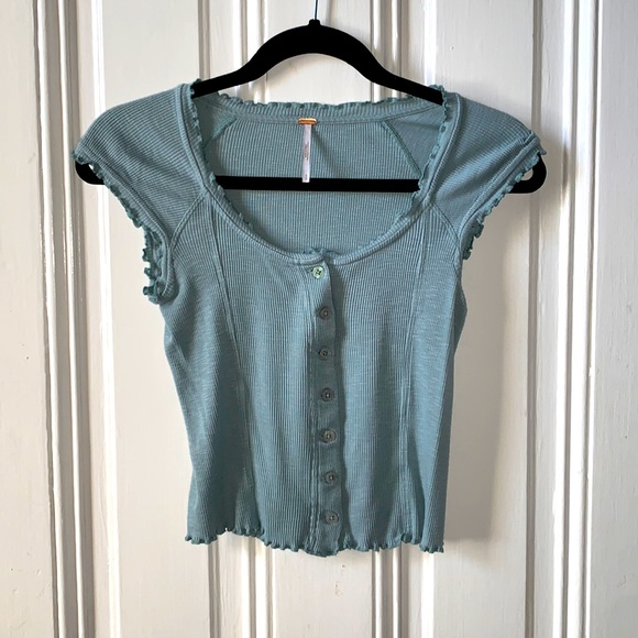 Free people front button shirt - Picture 1 of 2